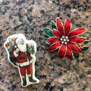 Spode Santa pin
